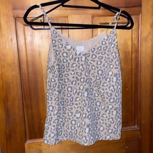 A New Day cheetah print spaghetti strap tank